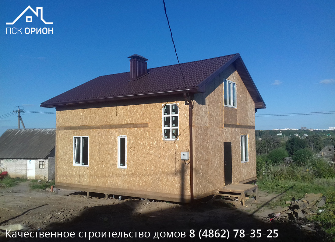 Мы завершили строительство жилого дома 131 м2 в Орловском районе.