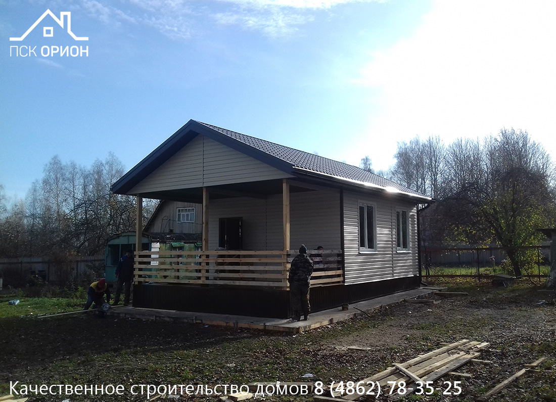 Мы завершили строительство жилого дома 51 м2 в Урицком районе Орловской области!