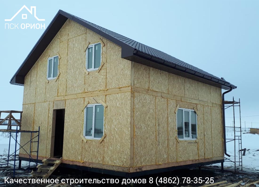 Мы ведём строительство жилого дома 112 м2 в Орловском районе.