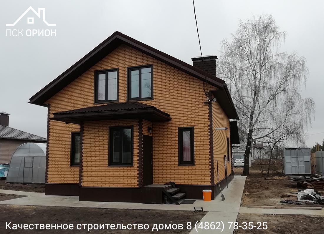 Мы завершили строительство дома 150 м2 «Под ключ» в Орловском районе!