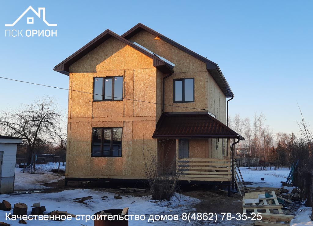 Мы завершили строительство жилого дома 144 м² по проекту «Калгари» в Орловском районе.