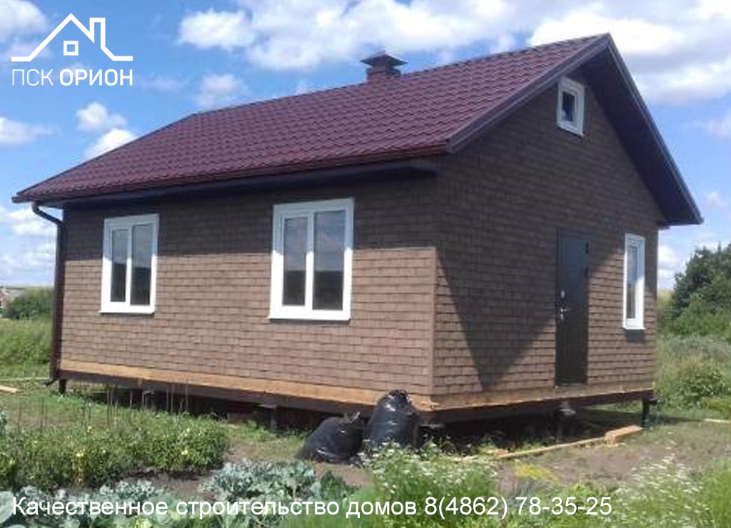 Мы завершили строительство жилого дома 45 м² в Мценском районе Орловской области.