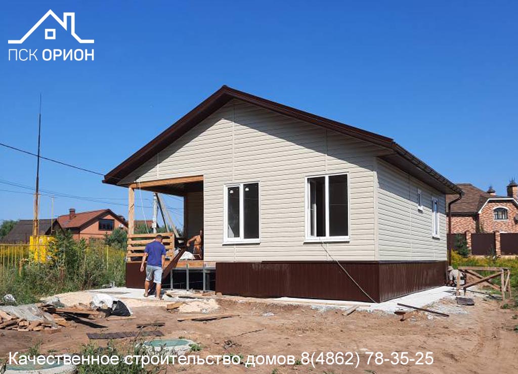 Мы завершили строительство жилого дома 65 м² в Орловском районе.