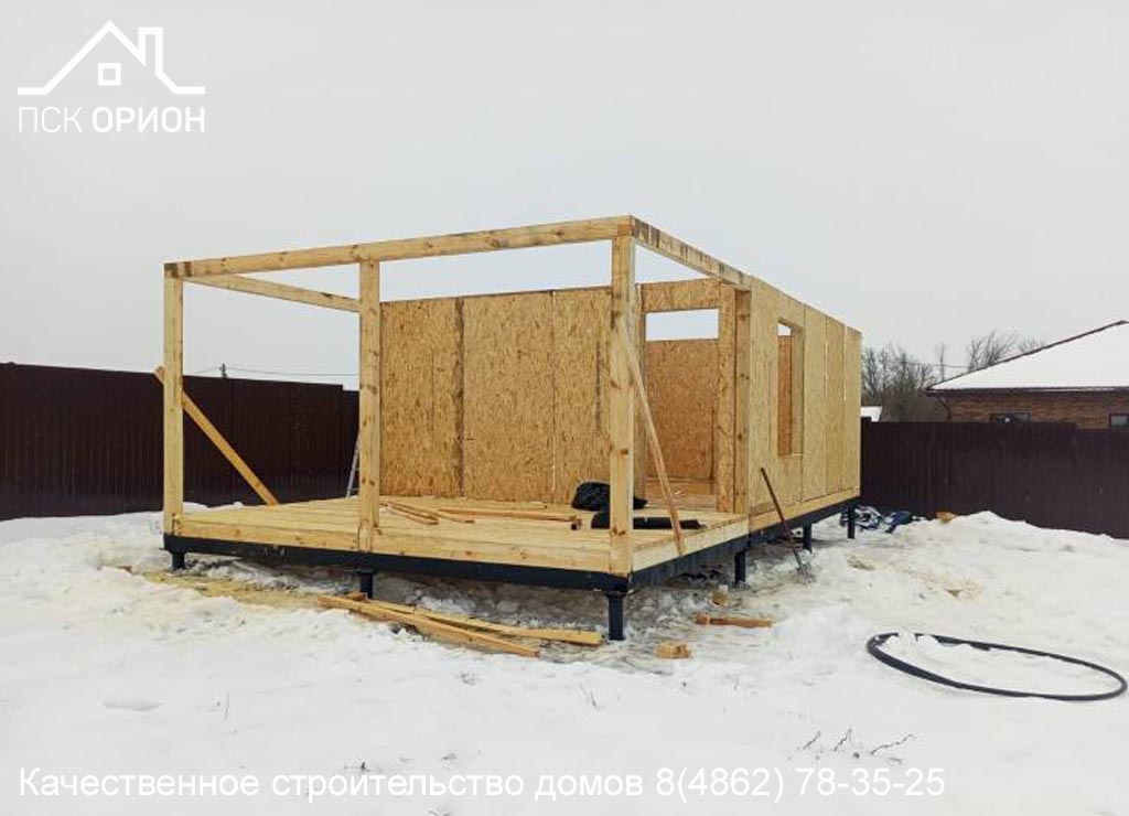 Мы ведём строительство бани 45 м² в Орловском районе.
