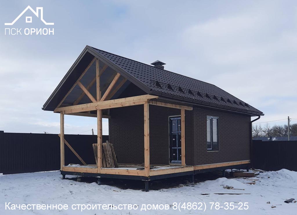 Мы завершили строительство бани 45 м² в Орловском районе для наших постоянных клиентов