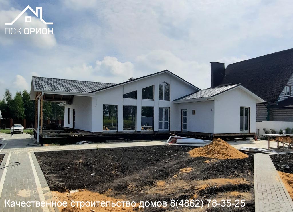 Мы ведём строительство жилого дома проектной площадью 260 м² в Орловском районе.