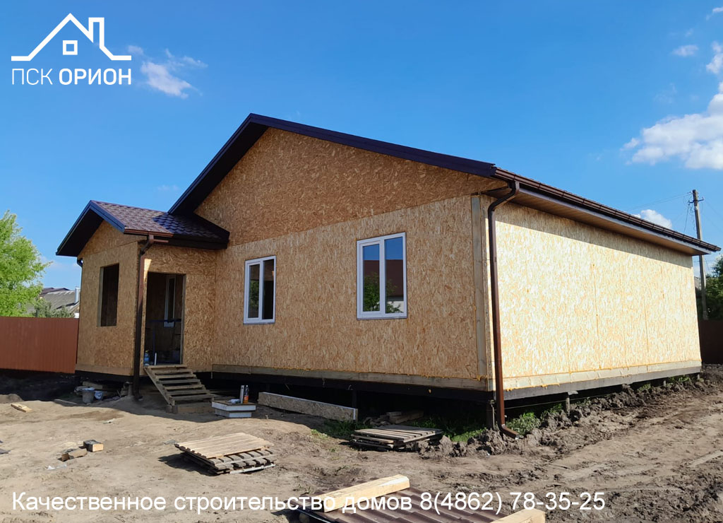 Мы завершили строительство жилого дома 112 м² в Орловском районе.