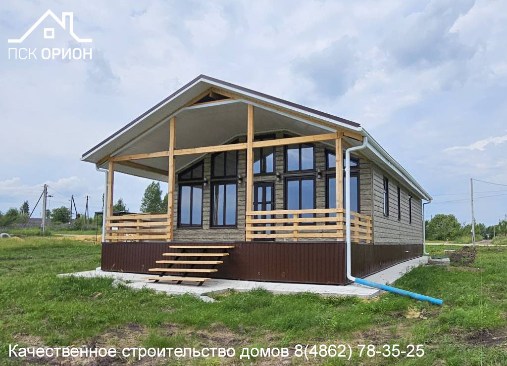 Мы завершили строительство жилого дома 115 м² в Орловском муниципальном округе.